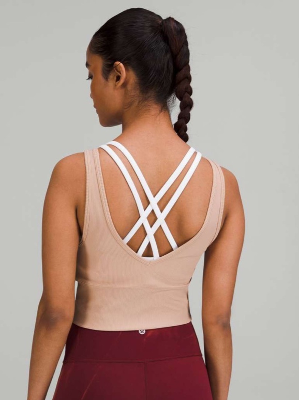 Lululemon Power Pivot Ribbed Tank Pink Clay Est. Size 10